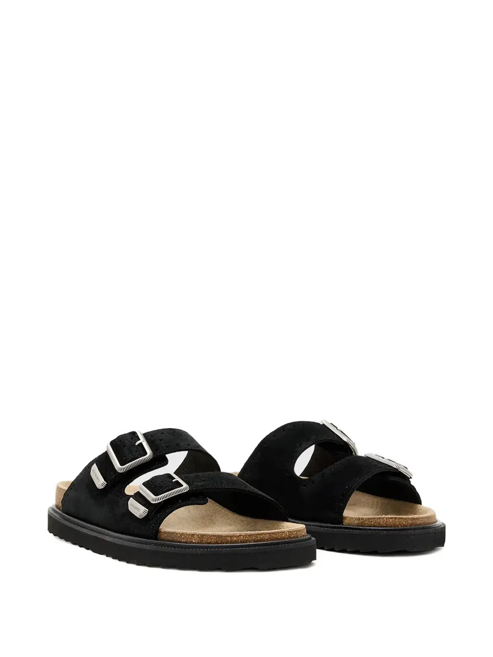 AllSaints Randal double-buckle sandals Black