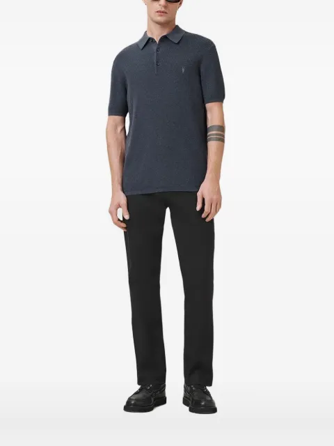 AllSaints embroidered-logo polo shirt