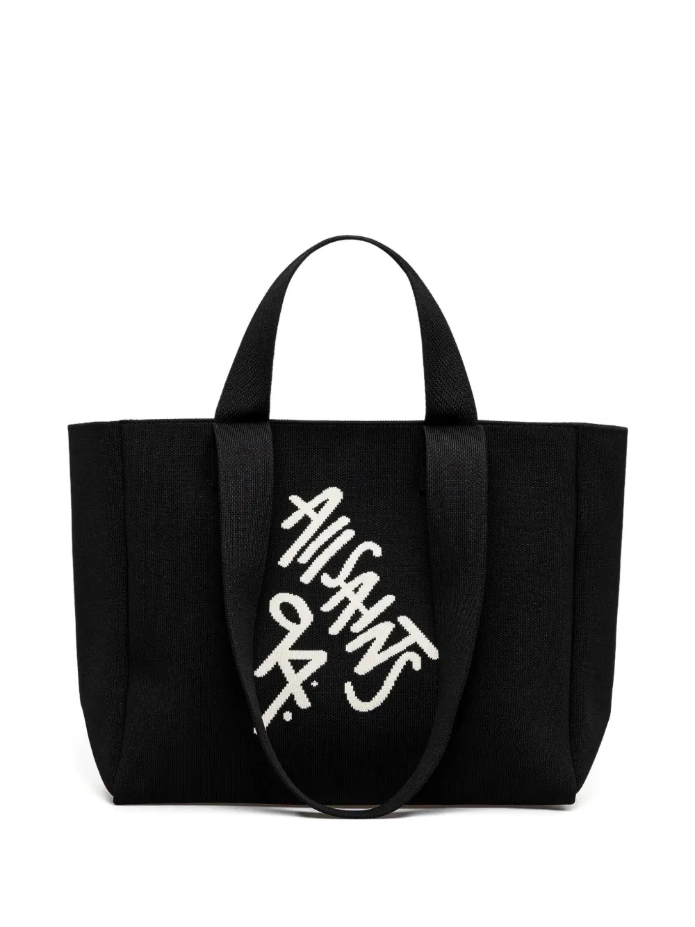 AllSaints Izzy logo-detail tote bag | Black | Image 1