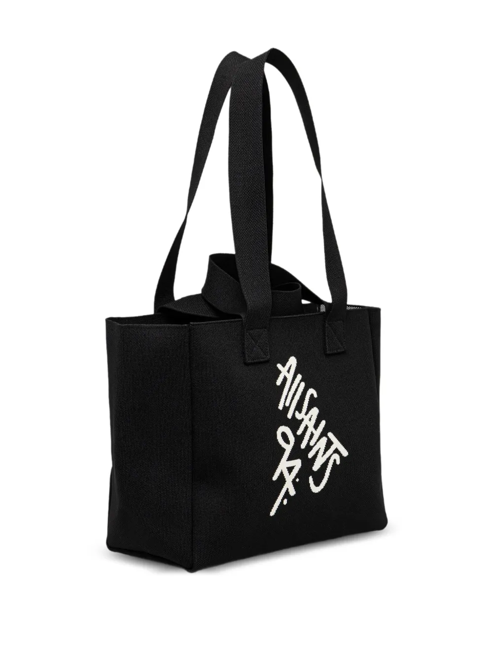 AllSaints Izzy shopper met logodetail Zwart