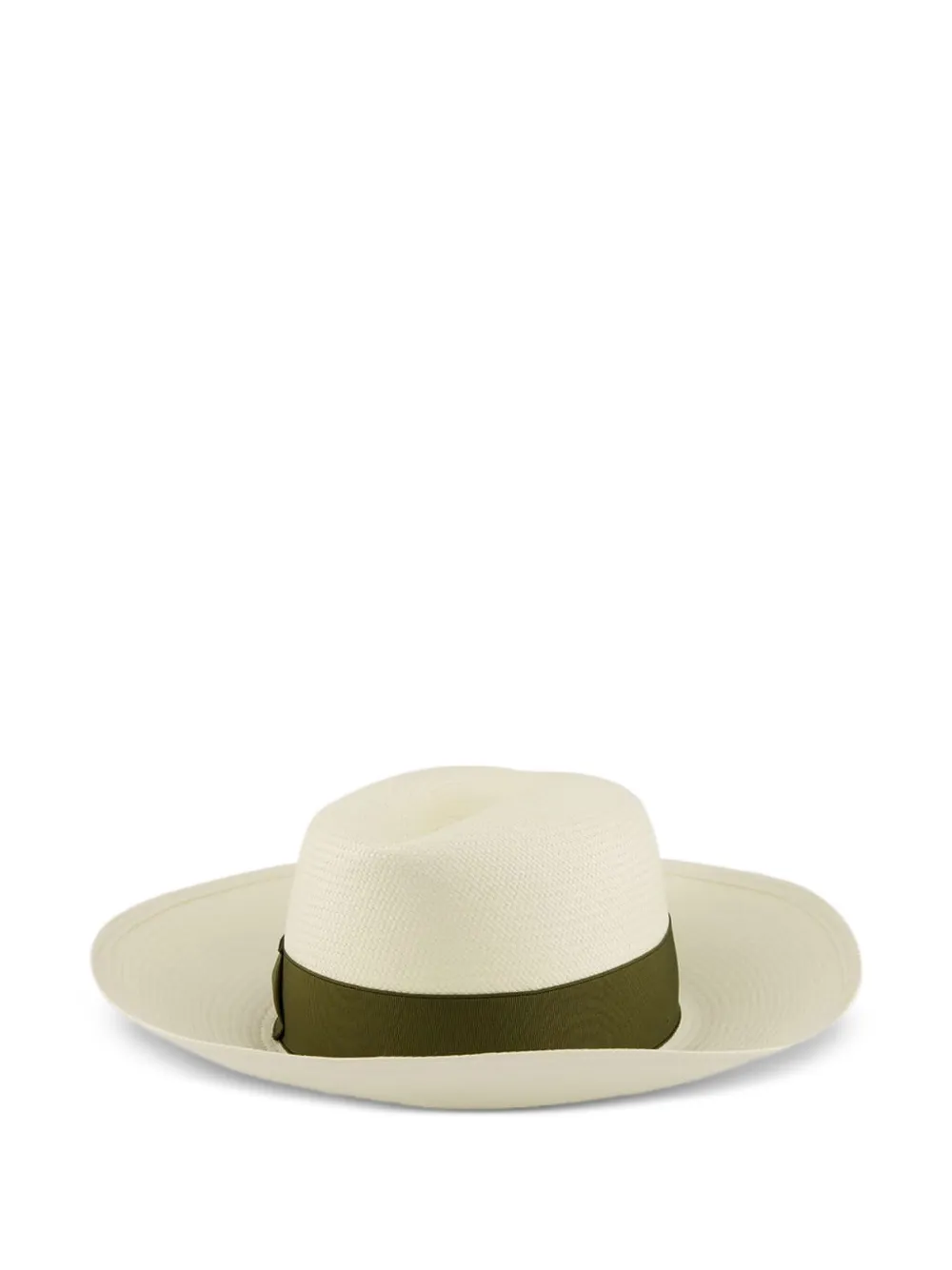 Borsalino Claudette Panama hoed met brede rand Beige