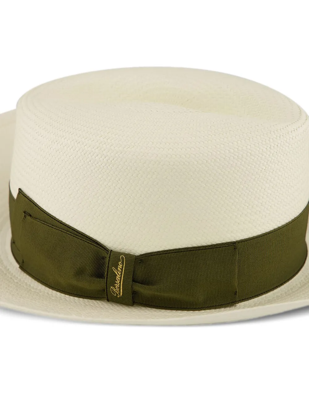 Borsalino Claudette Panama hoed met brede rand Beige