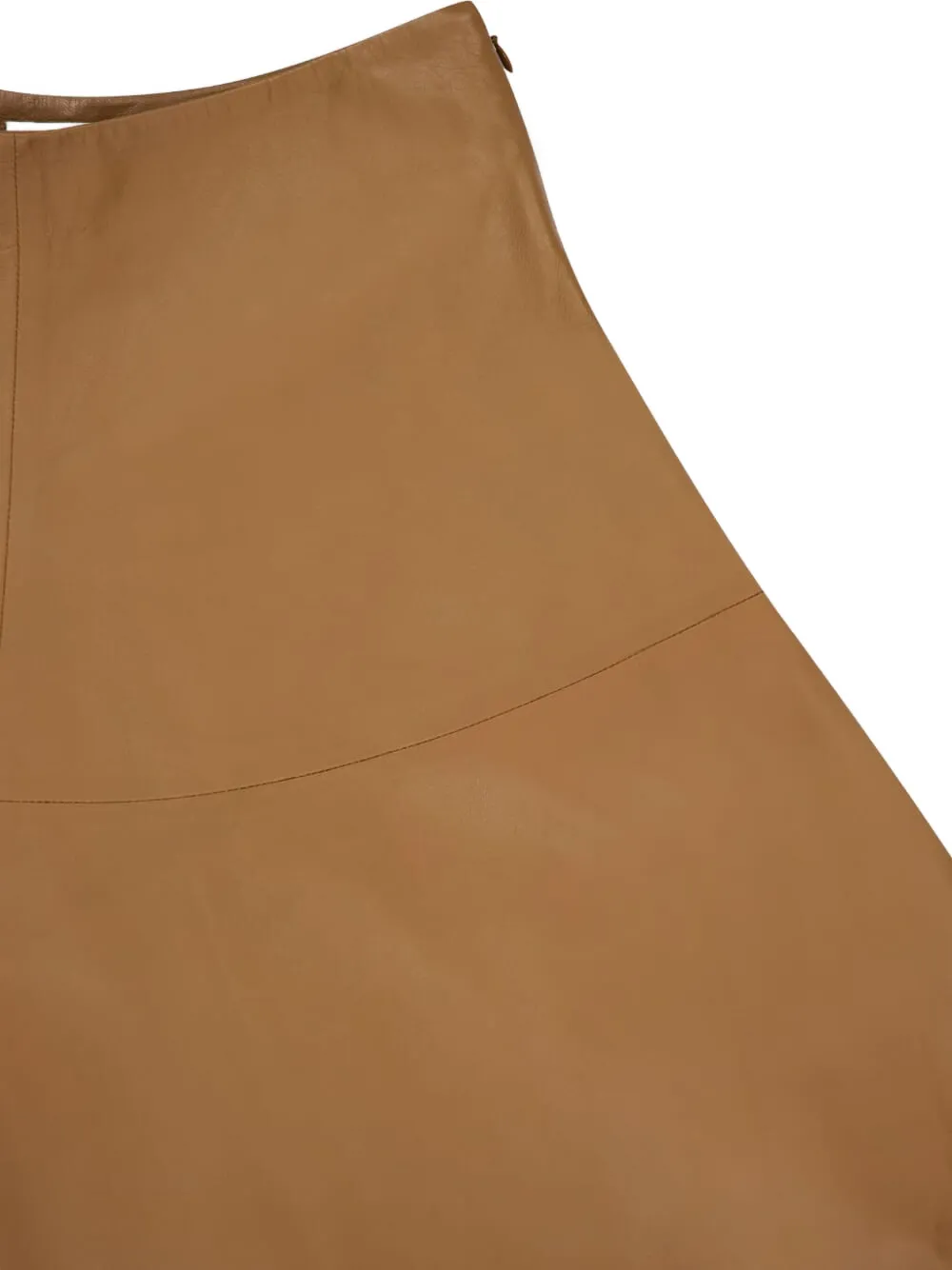 Altuzarra Varda Leather Midi Skirt In Brown