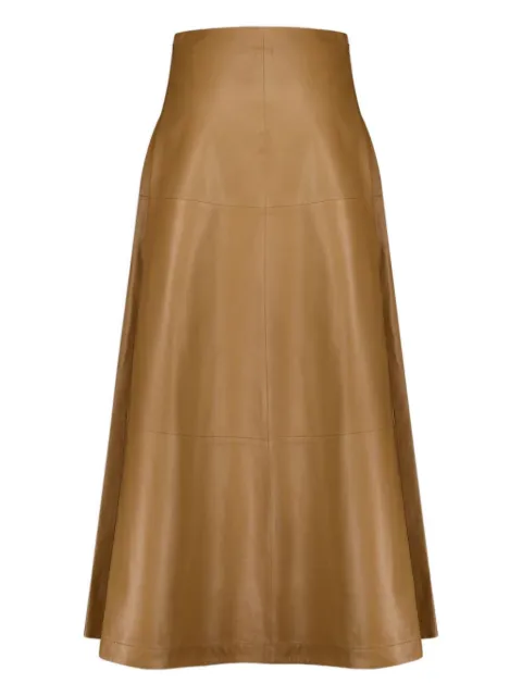 Altuzarra Varda leather midi skirt