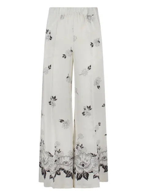 P.A.R.O.S.H. floral-print elastic-waist pants