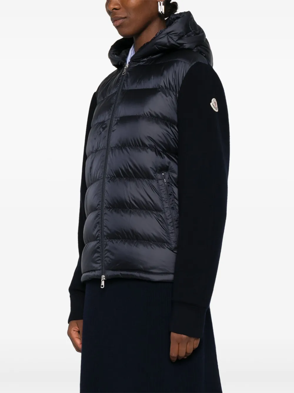 Moncler Donsjack met capuchon Blauw