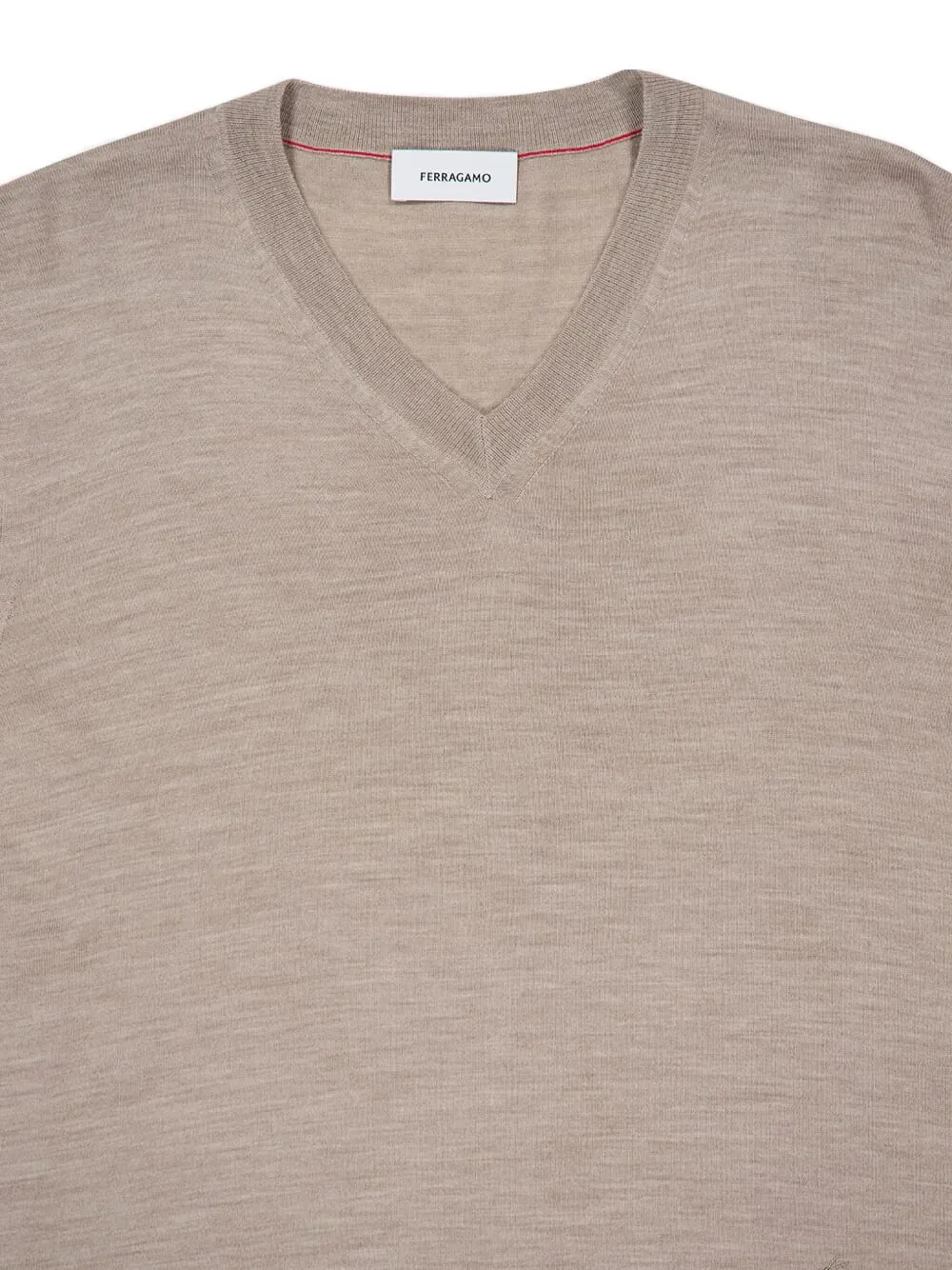 Ferragamo Sweater met V-hals Bruin