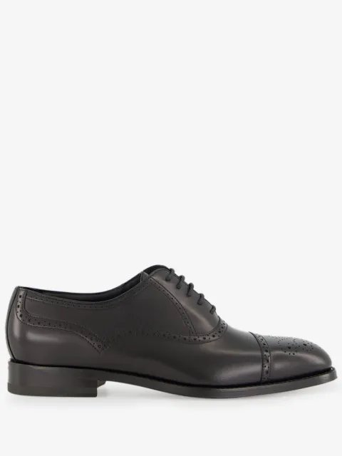 Manolo Blahnik brogue derby leather shoes