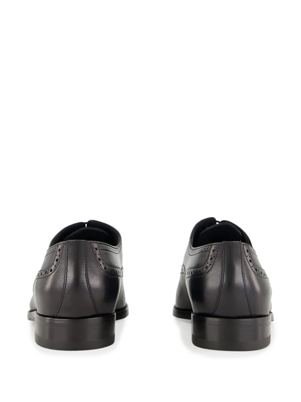 Manolo Blahnik Brogue leren derby schoenen Bruin