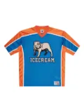 ICECREAM graphic-print mesh jersey - Blue