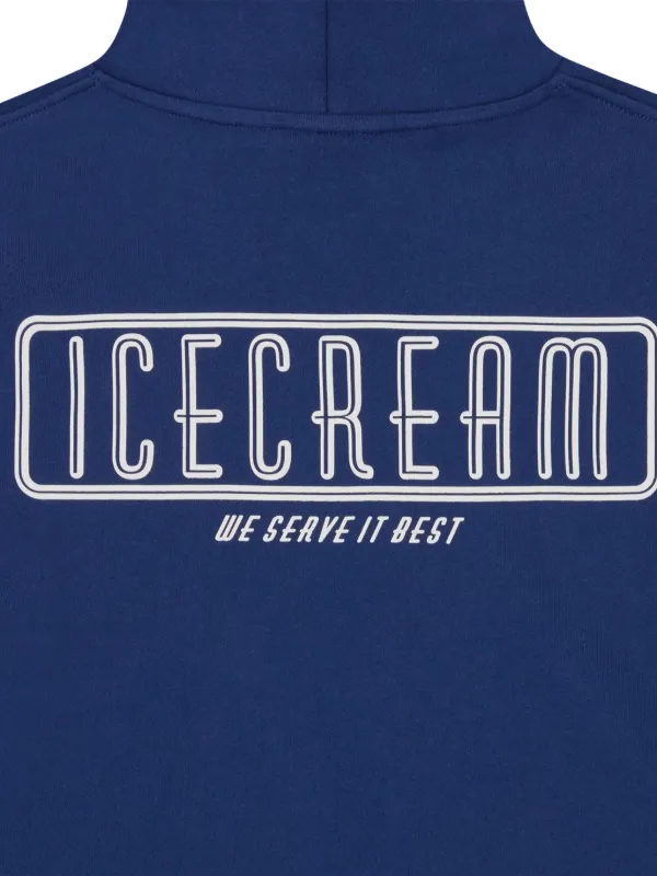 Icecream グラフィックプリント コットン フーディー ICECREAM graphic-print Hoodie | Blue | FARFETCH JO