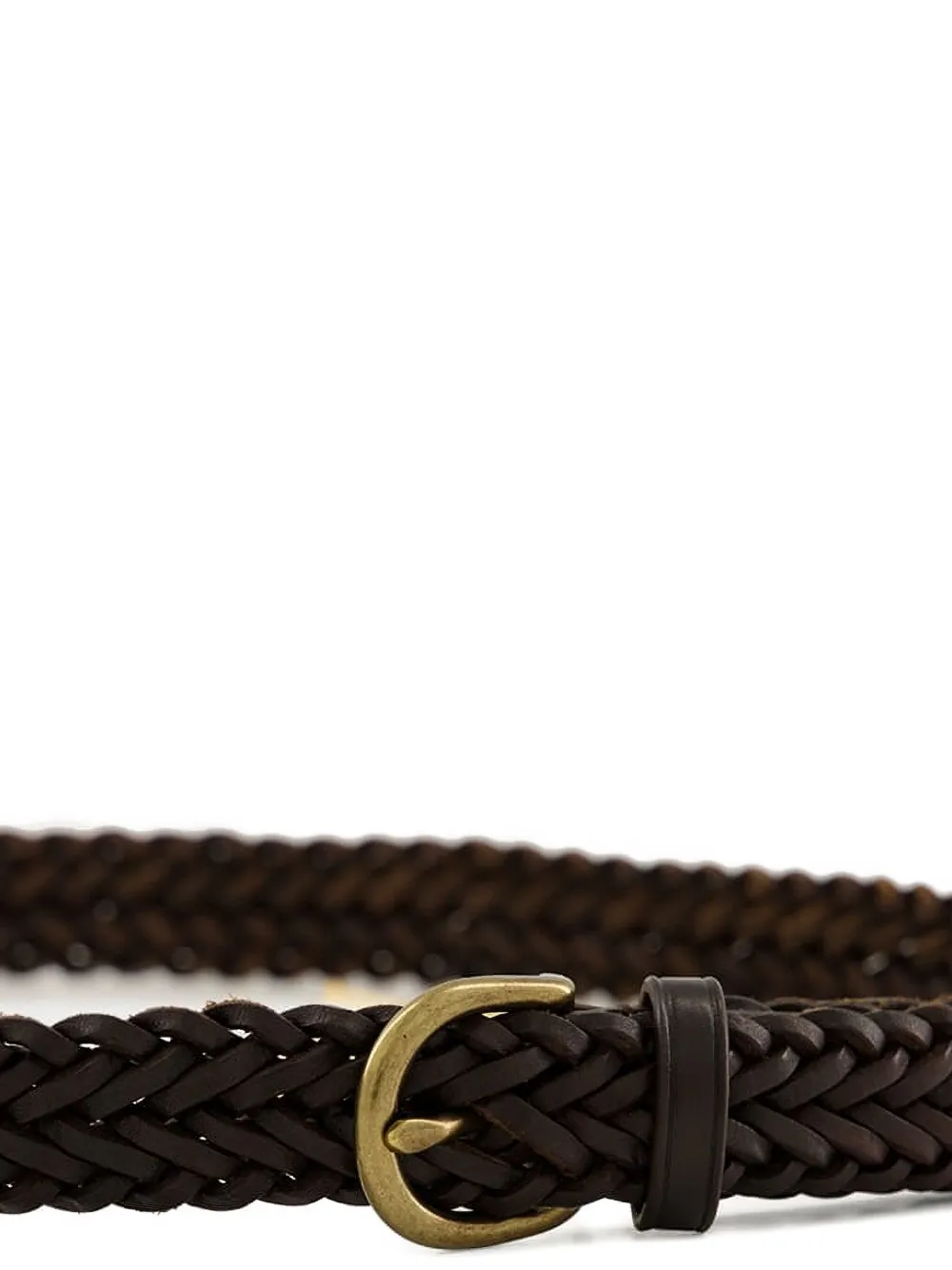 Dragon Diffusion Braided Leather Belt In Brown