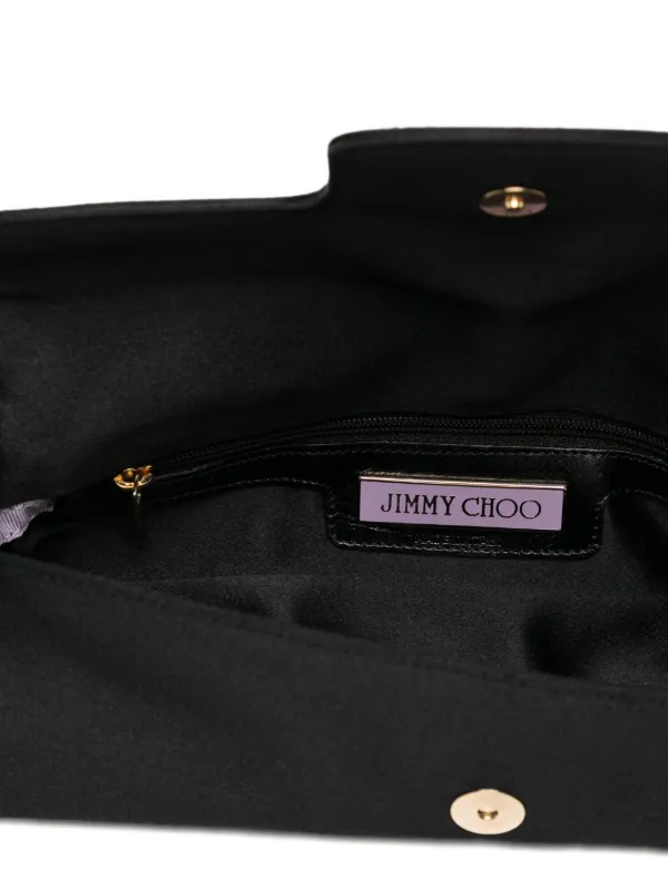 Jimmy Choo Pre-Owned ロゴプレート ショルダーバッグ | ブラック