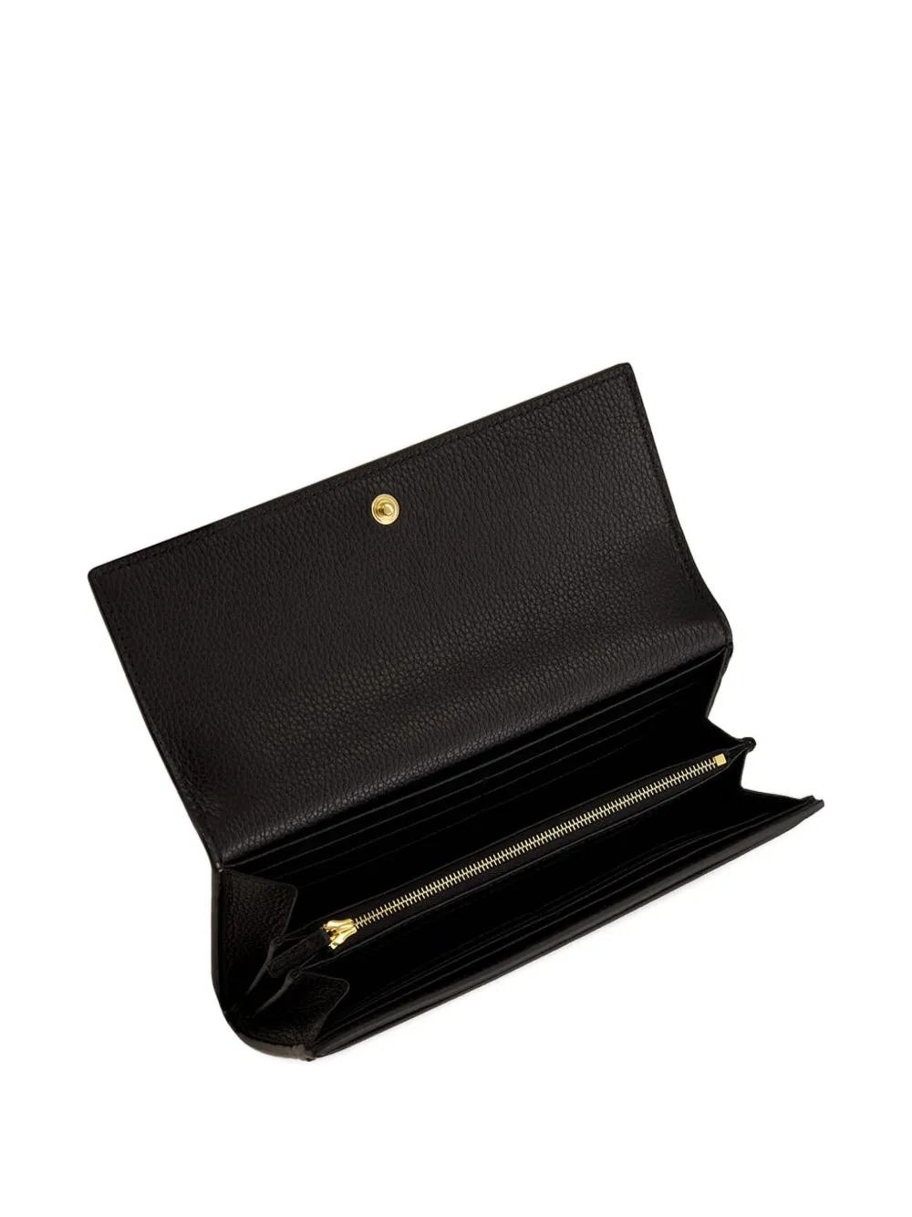 Gucci Logo Leather Wallet In Black