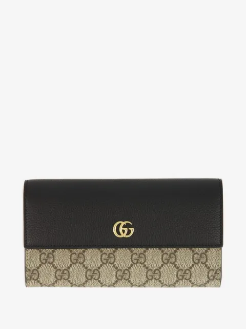 Gucci logo leather wallet