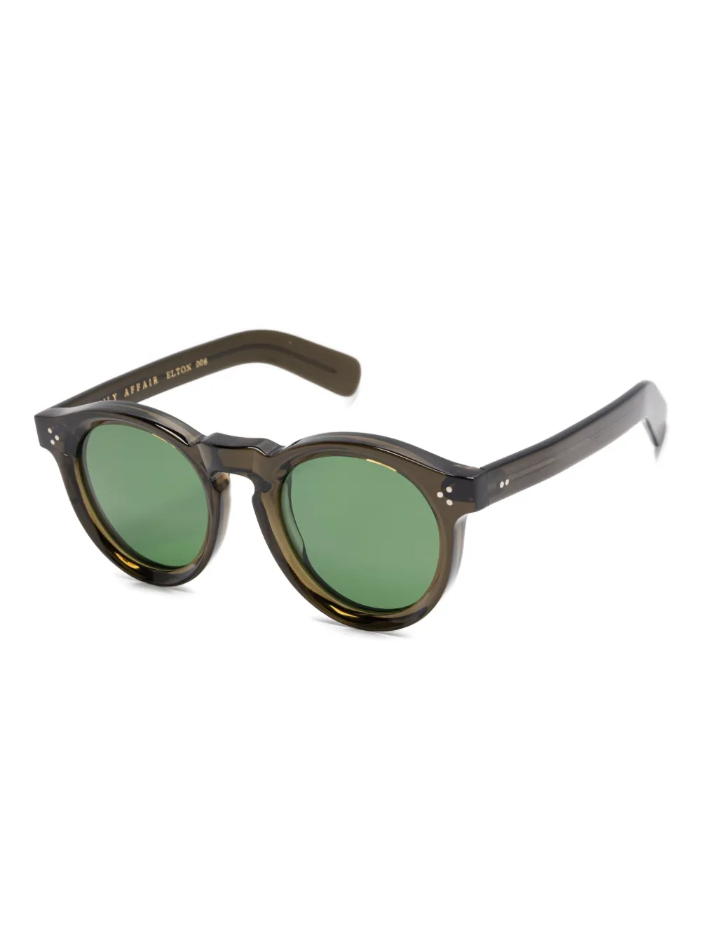 Family Affair round-frame sunglasses Groen