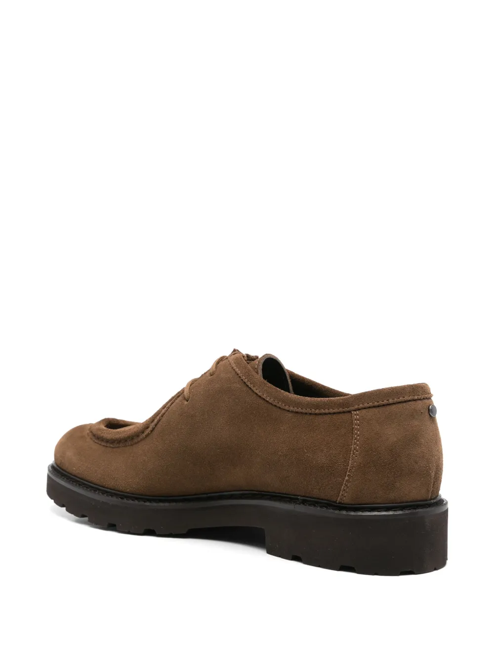 Canali suede lace-up shoes Brown