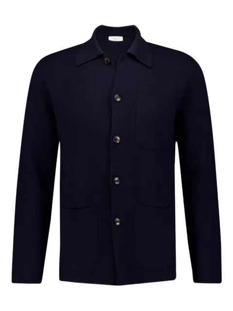 Piacenza Cashmere button-up wool jacket