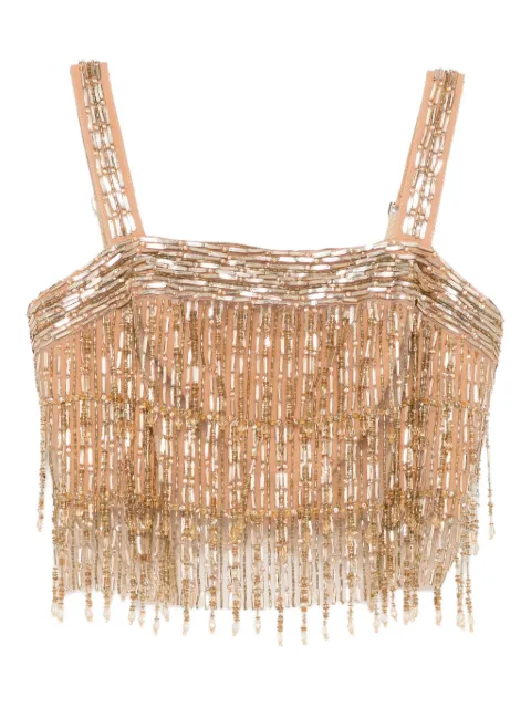 Elisabetta Franchi sequin-embroidered crepe top