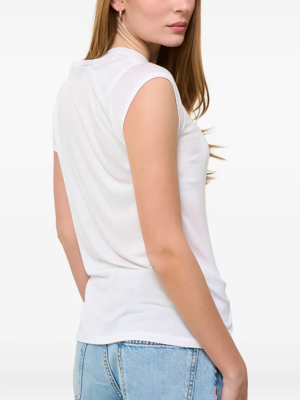 Elisabetta Franchi logo-motif cap-sleeve T-shirt | T-Shirts & Jersey Shirts | Image 2
