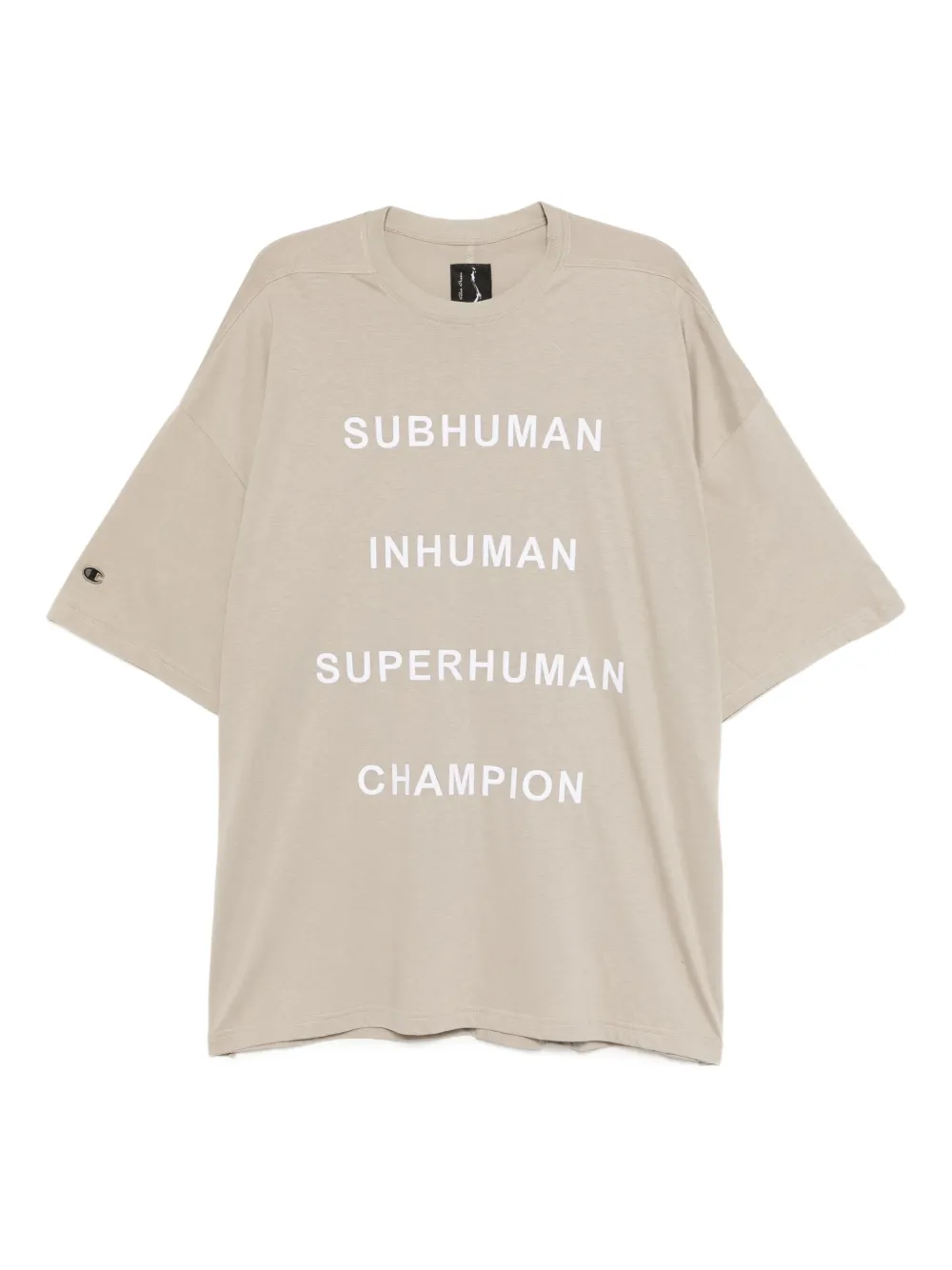 Rick Owens X Champion Tommy T-shirt Beige