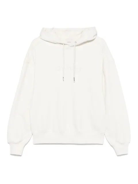 Calvin Klein logo-embroidered hoodie