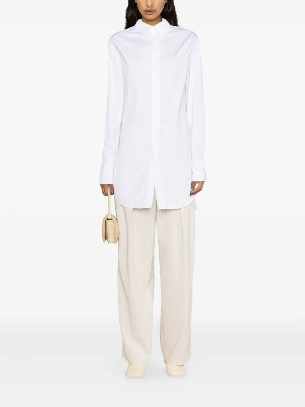 SA SU PHI Slim-fit blouse Wit