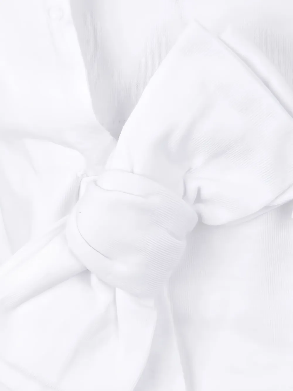 Comme Des Garçons bow-detailed cotton T-shirt Wit