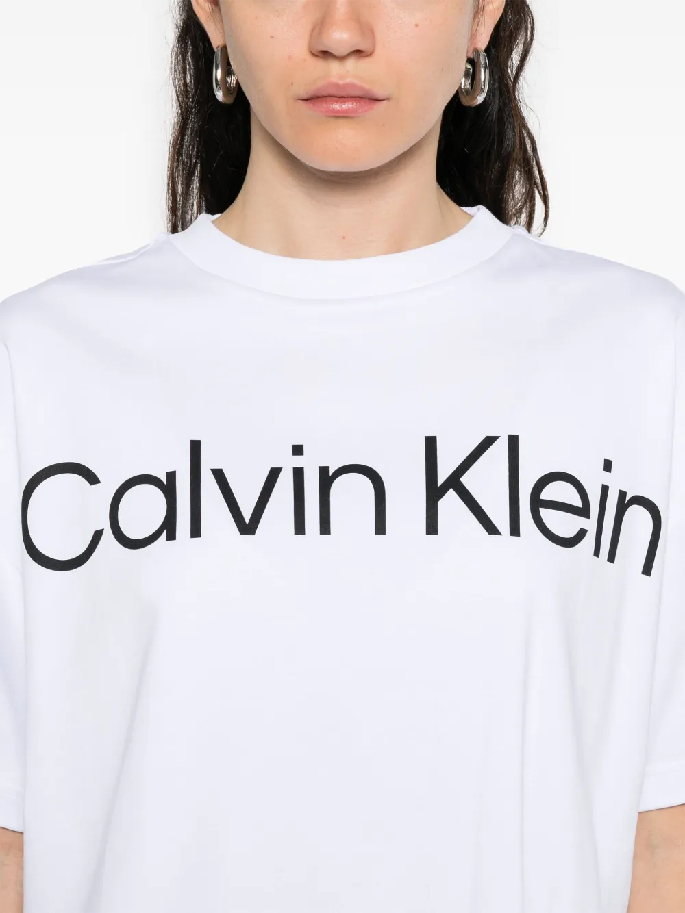 Calvin Klein T-shirt met logoprint Wit