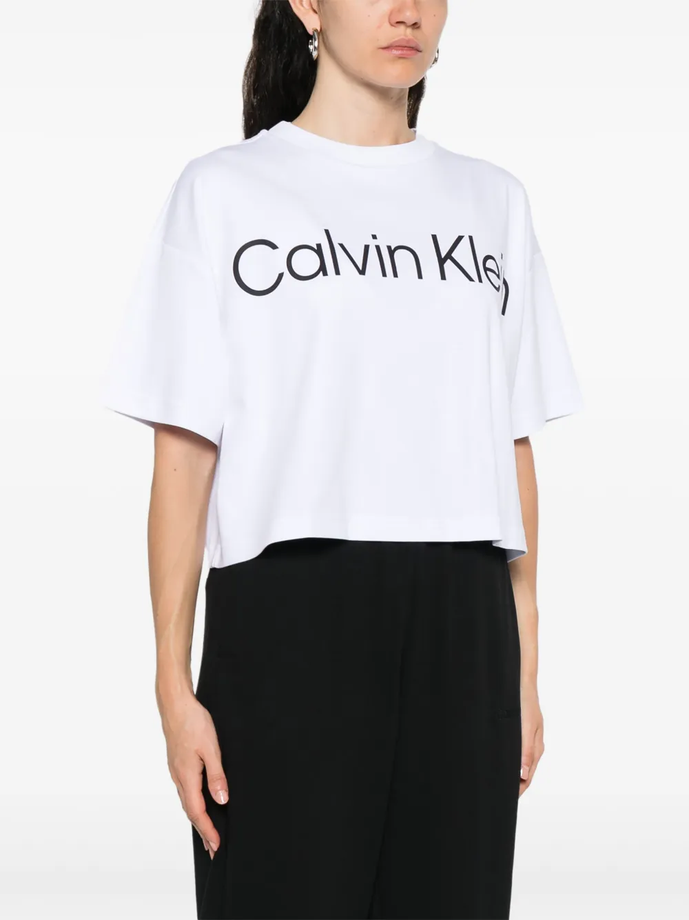 Calvin Klein T-shirt met logoprint Wit