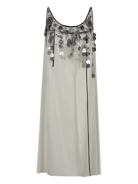 Prada beaded-sequin mini dress