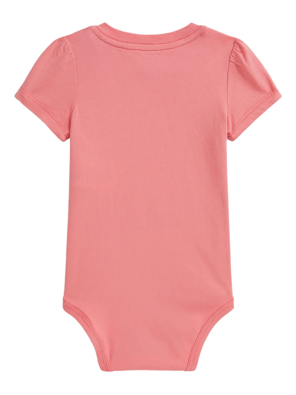 POLO RALPH LAUREN KIDS Romper met Polo Bear-print Roze