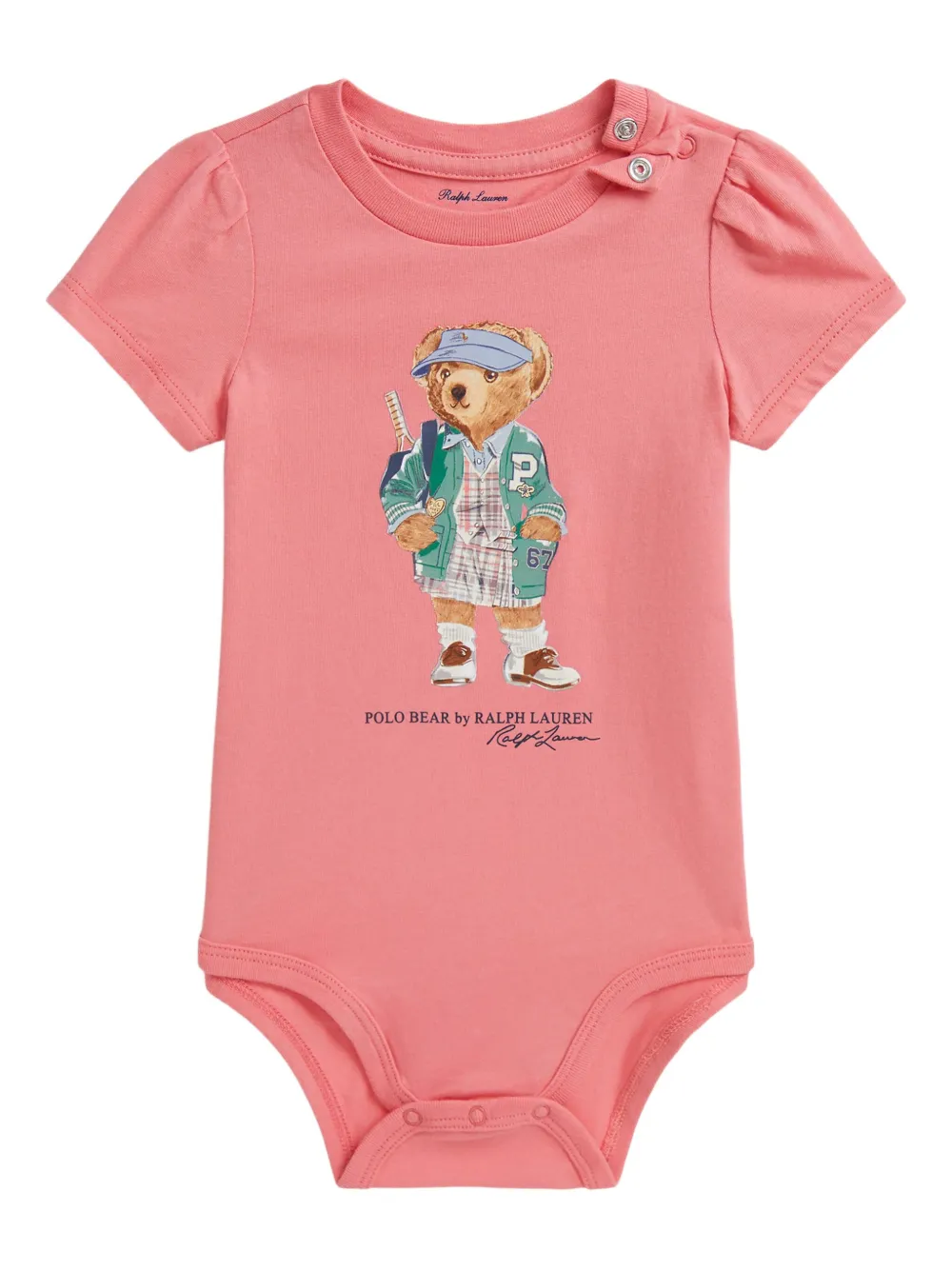 POLO RALPH LAUREN KIDS ポロベア ボディスーツ - ピンク POLO RALPH LAUREN KIDS ポロベア ボディスーツ - ピンク