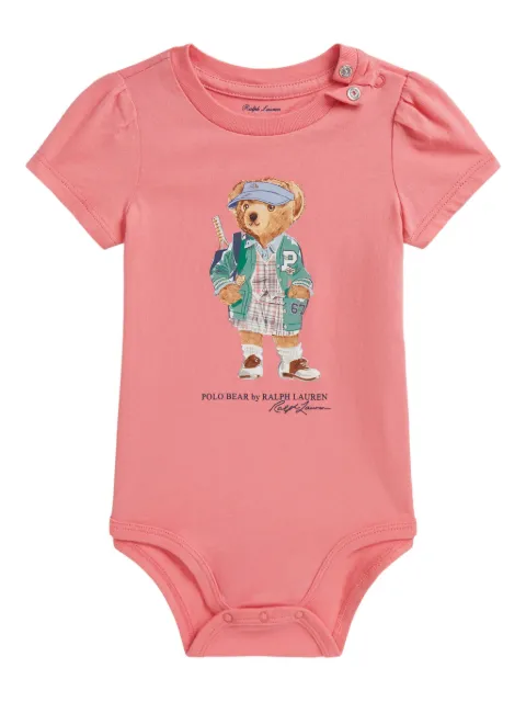 POLO RALPH LAUREN KIDS Polo Bear-print bodysuit