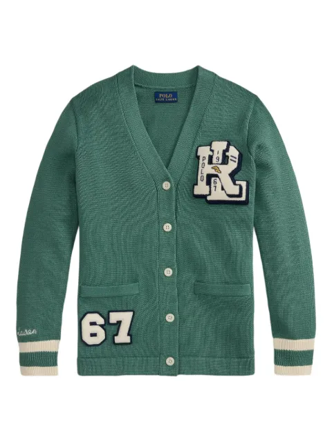 POLO RALPH LAUREN KIDS embroidered varsity cardigan