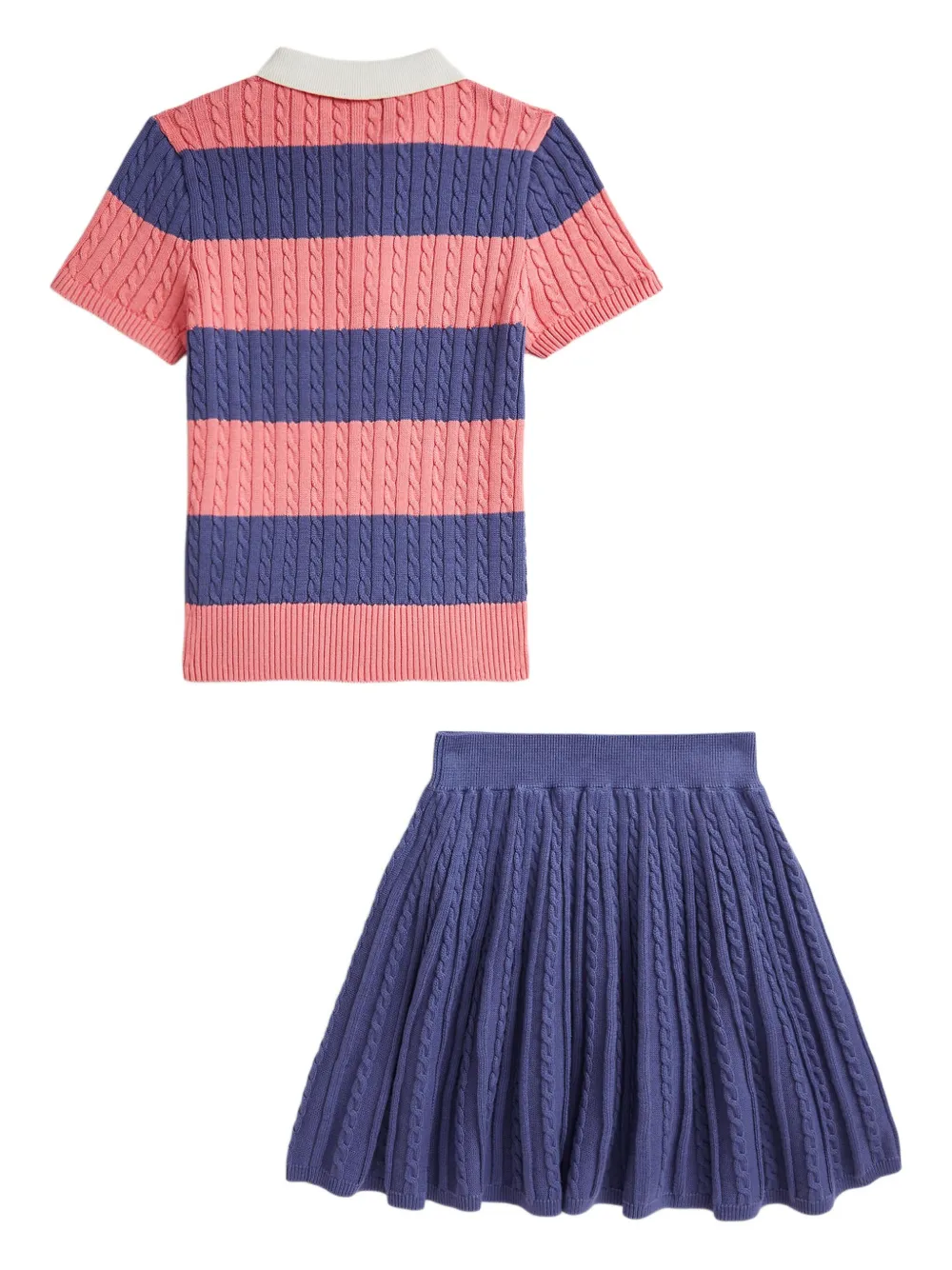 Polo Ralph Lauren Ralph Lauren Cable Cotton Polo Sweater & Skirt Set