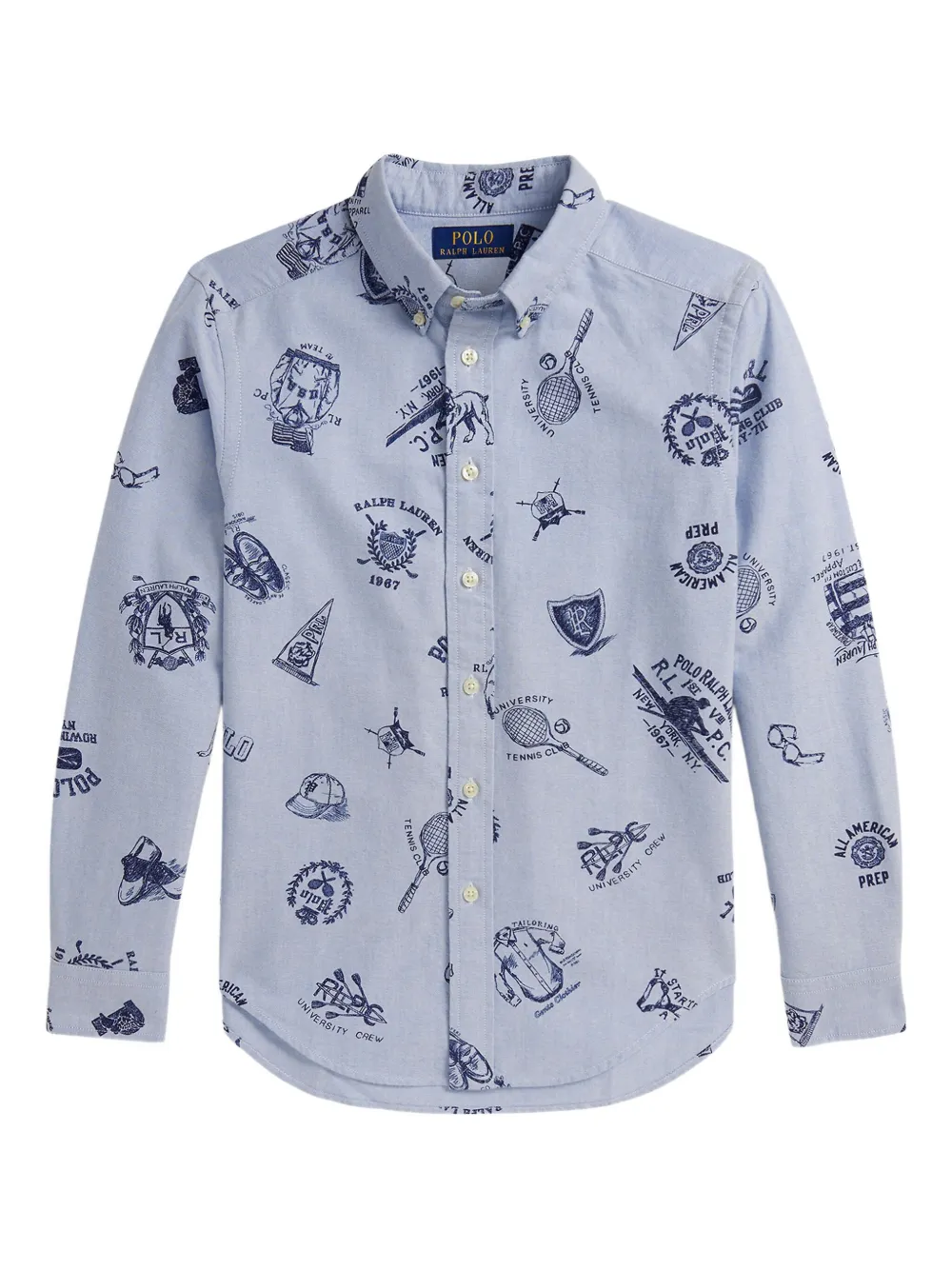POLO RALPH LAUREN KIDS Shirt met grafische print Blauw
