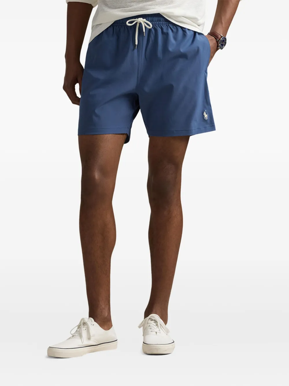 Polo Ralph Lauren Traveler zwembroek met elastisch trekkoord Blauw