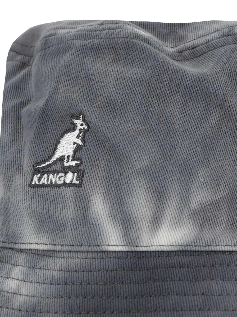 Kangol Vissershoed met tie-dye print Grijs