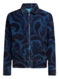 ETRO paisley-print zip-up jacket - Blue