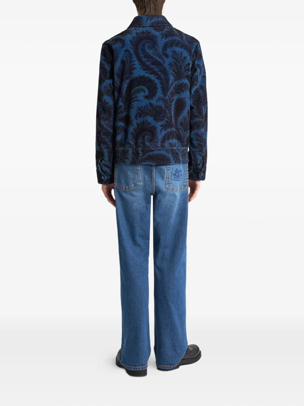 ETRO Jack met paisley-print en rits Blauw