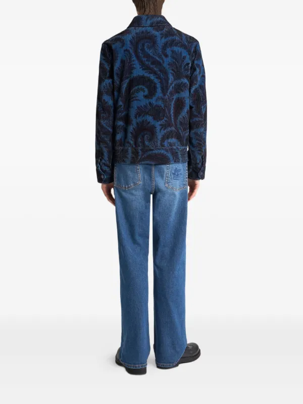 希少　ETRO ペイズリー柄　デニムジャケット　マルチカラー　ドルマンスリーブ ETRO ペイズリー ジップアップジャケット | ブルー | FARFETCH JP