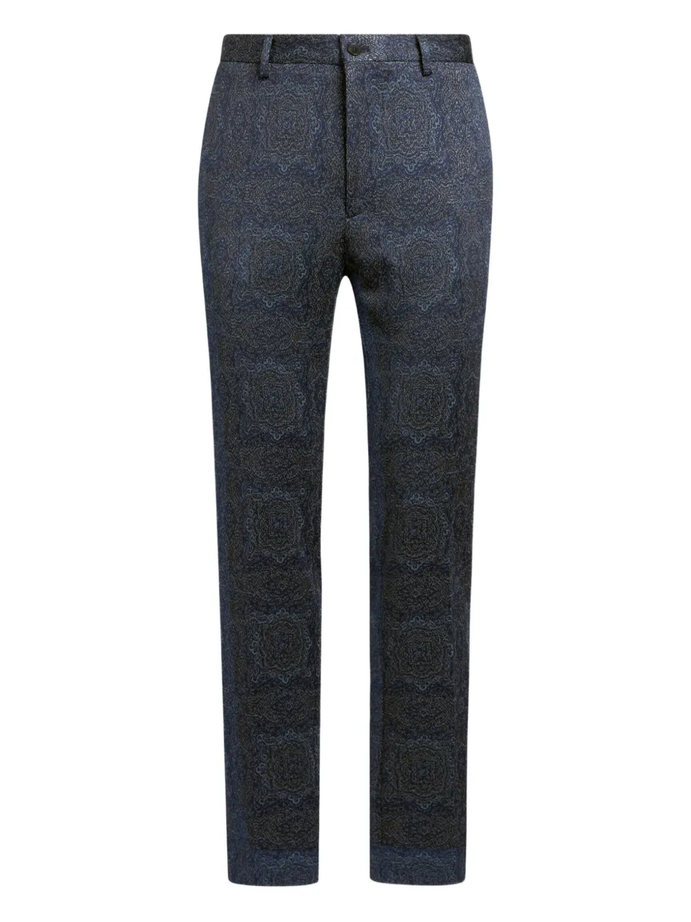 ETRO patterned-jacquard tailored trousers | Blue | Image 1