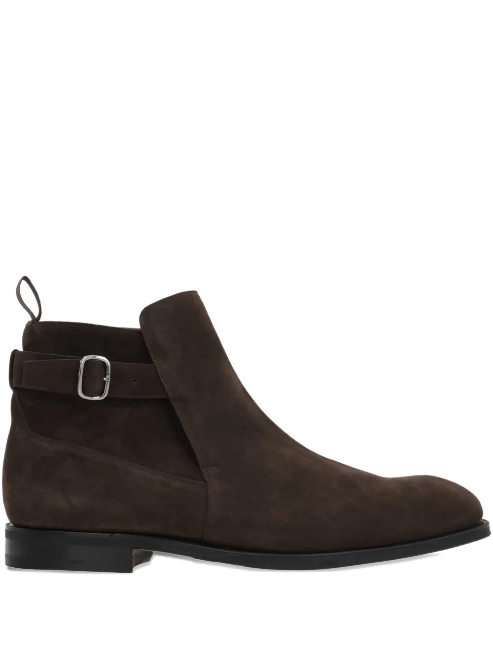Church's buckle-strap suede boots Brown