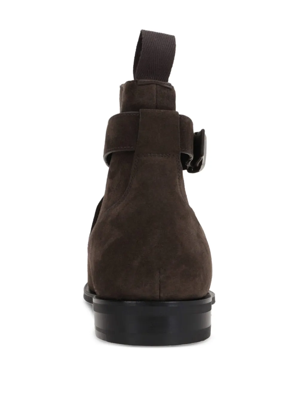 Church's buckle-strap suede boots Brown
