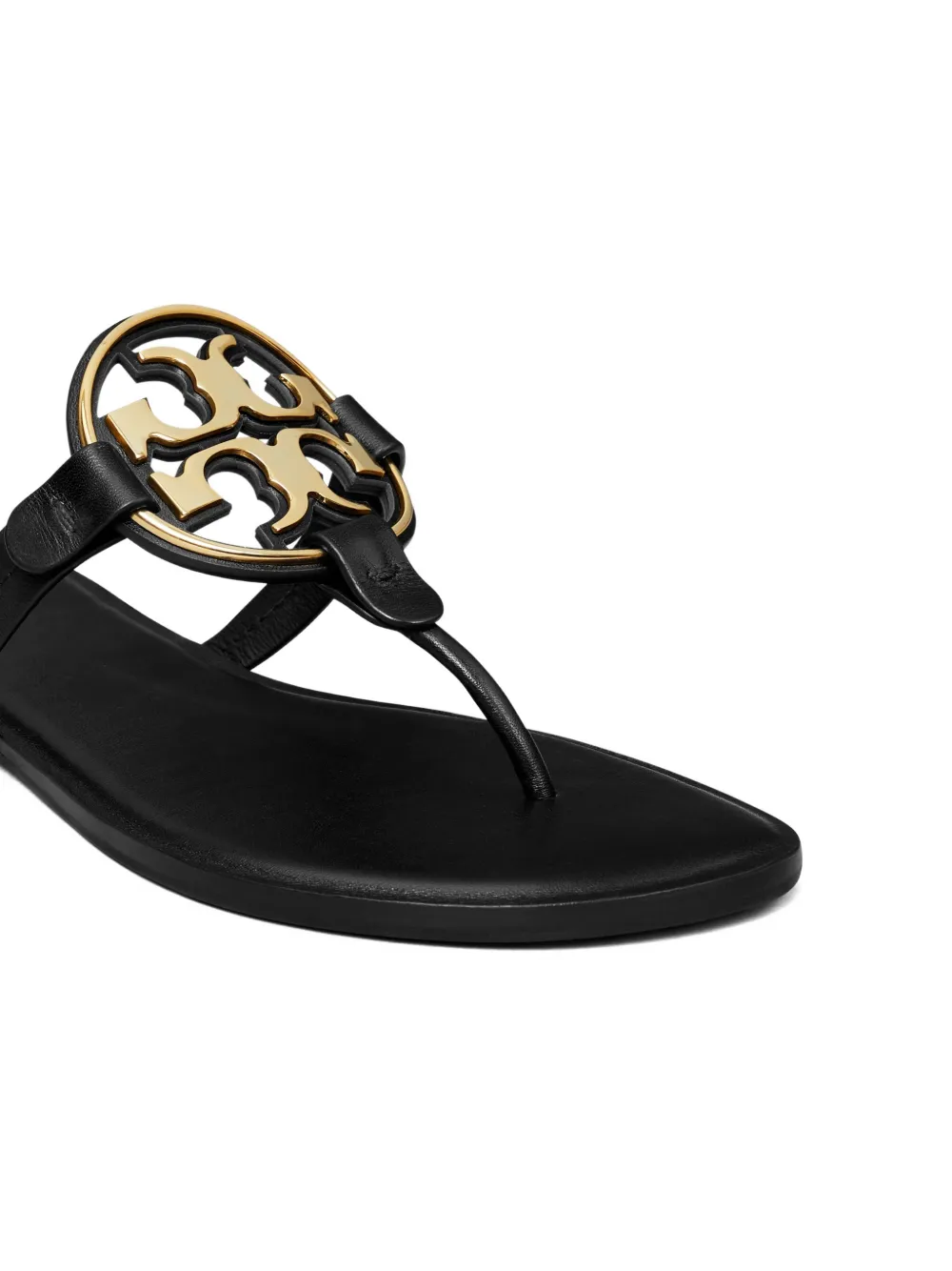 Tory Burch Miller sandalen met logo Zwart
