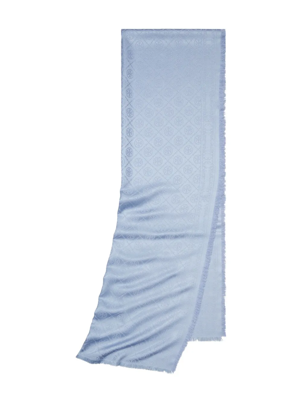 Tory Burch Sjaal met T logo-jacquard Blauw