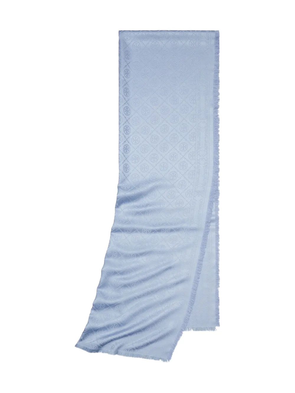 Tory Burch Sjaal met T logo-jacquard - Blauw