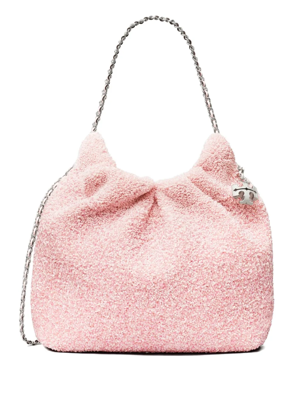 Tory Burch mini Fleming textured bucket bag - Pink
