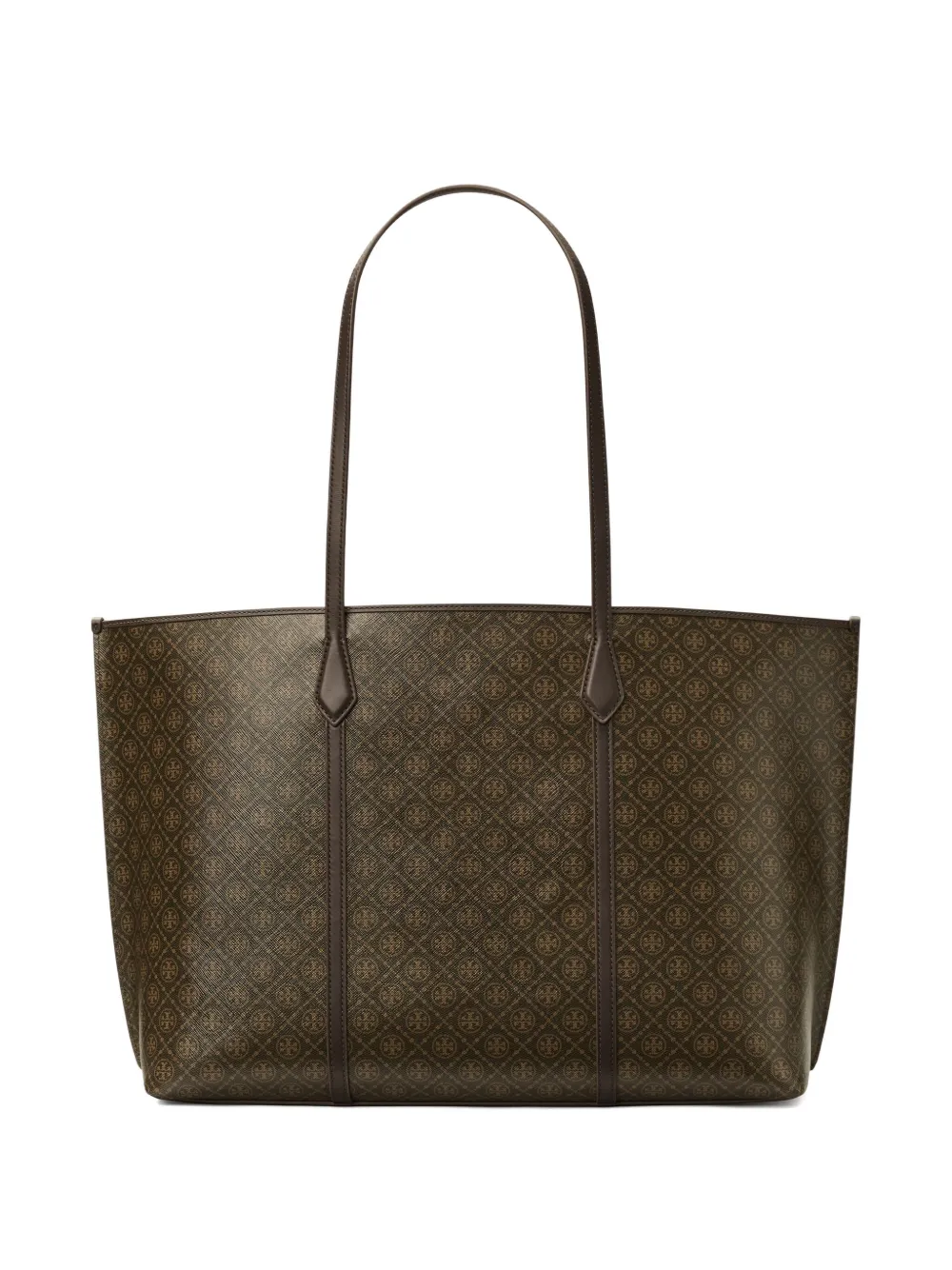 Tory Burch Perry shopper met logo patroon Bruin